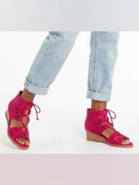 Vince Camuto Red Women's Laceup Sandals
